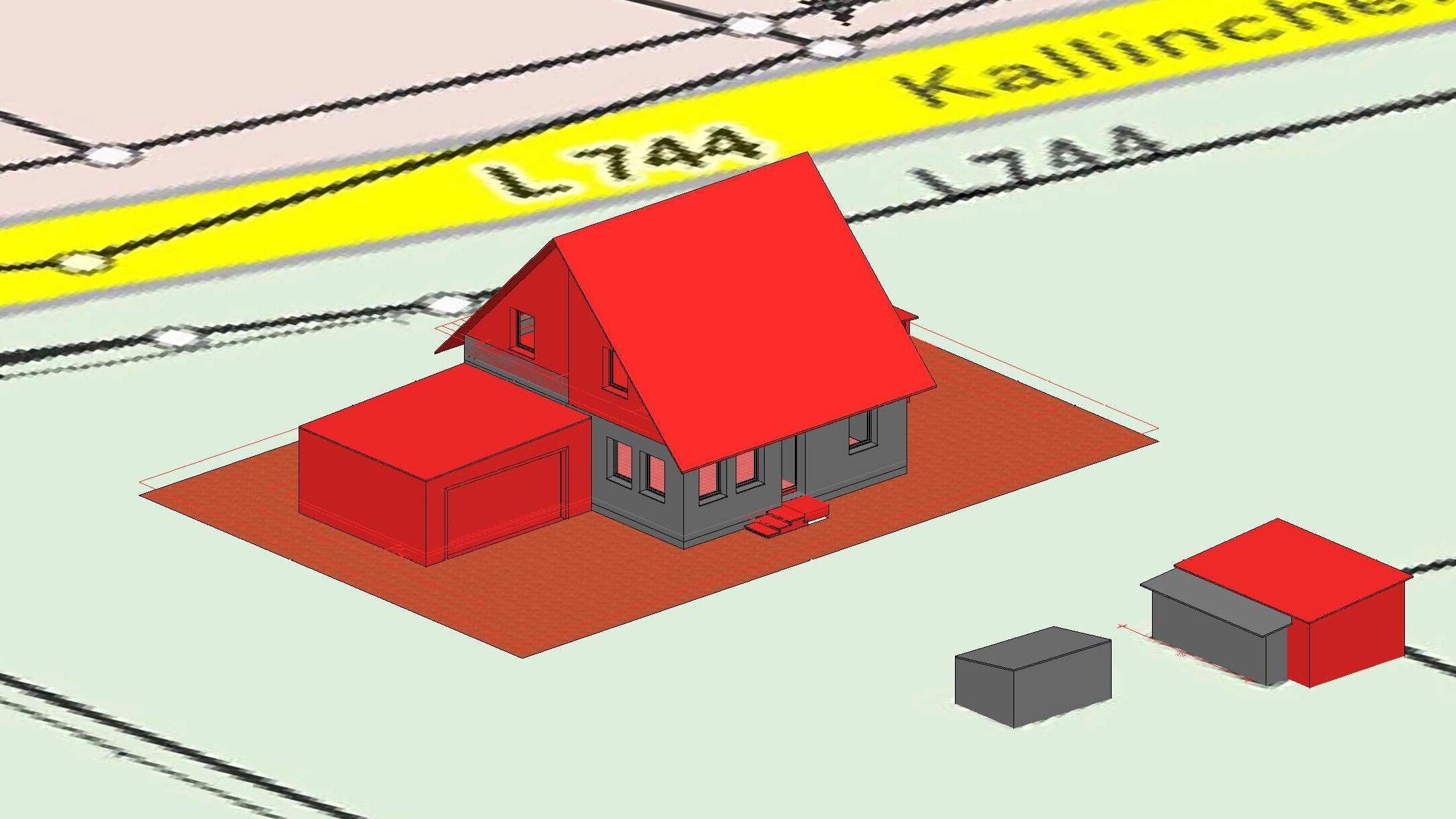 Die Planung und der Bauantrag für einen Anbau.